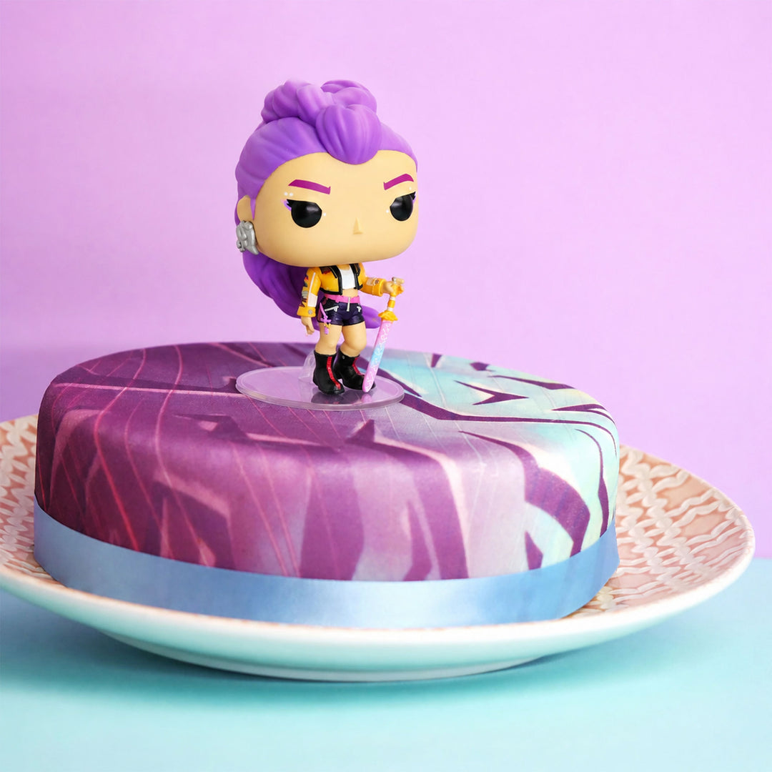 KPop Demon Hunters® figure on cake
