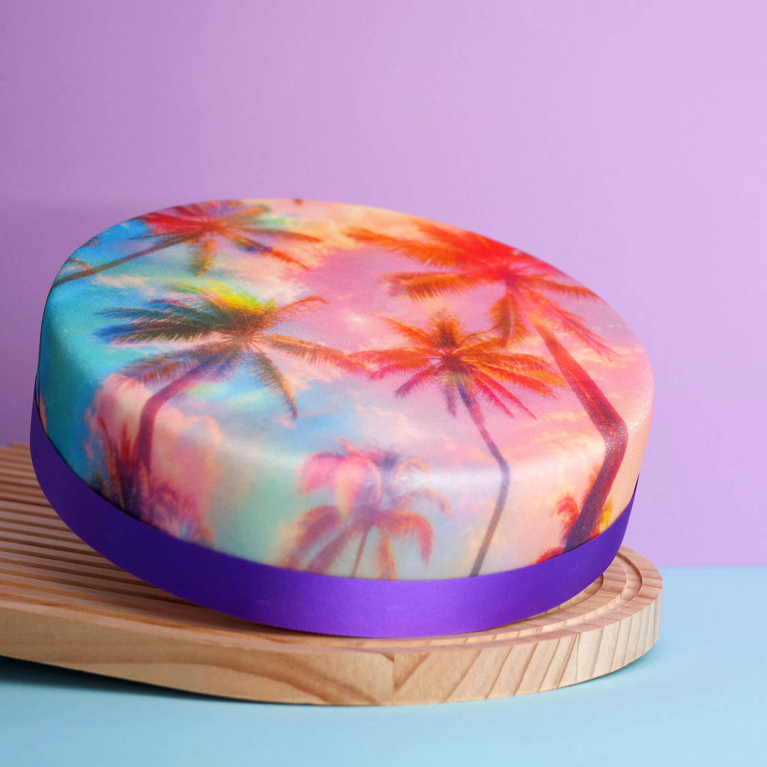 Kaleidoscope Palm Tree Cake