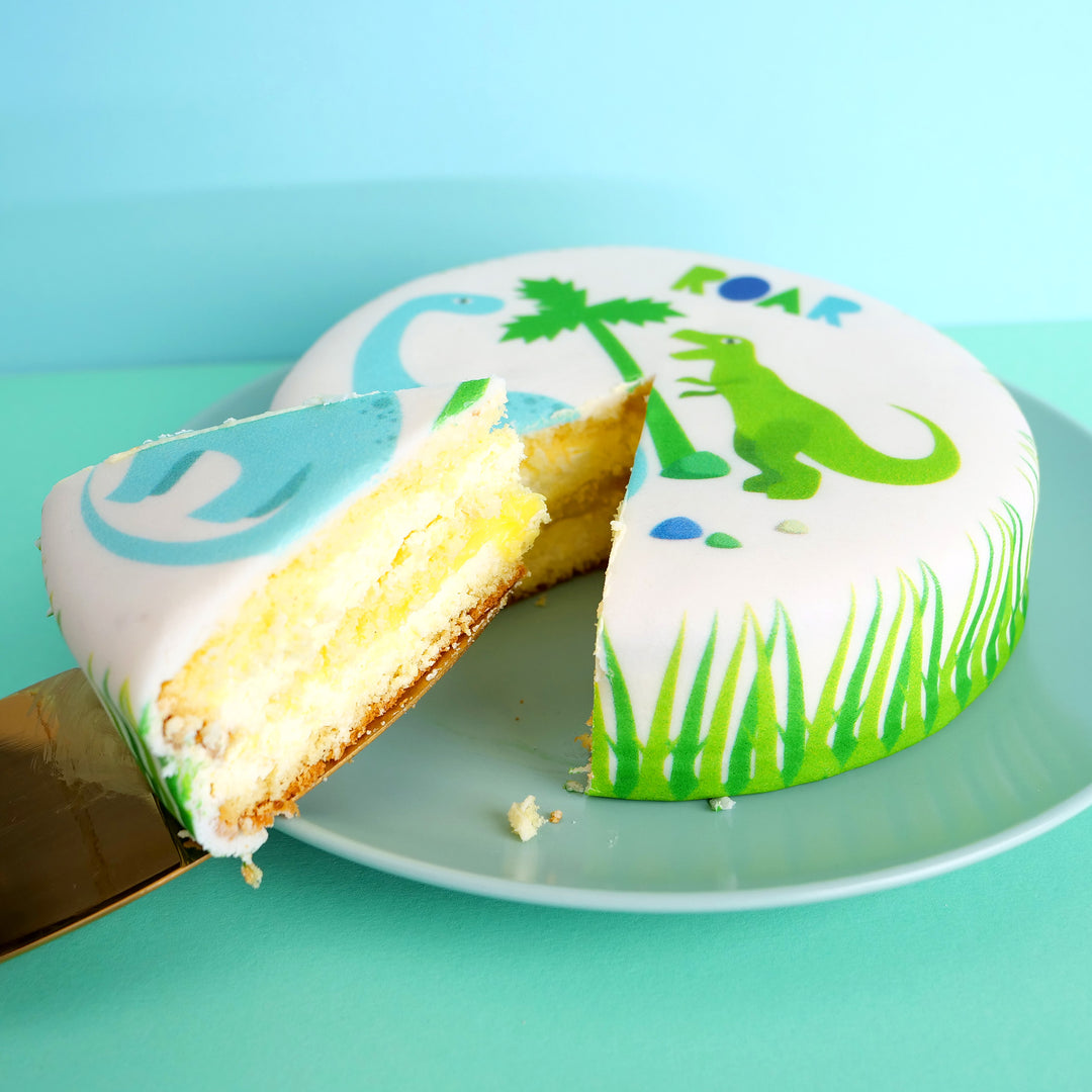 Small dinosaur cake