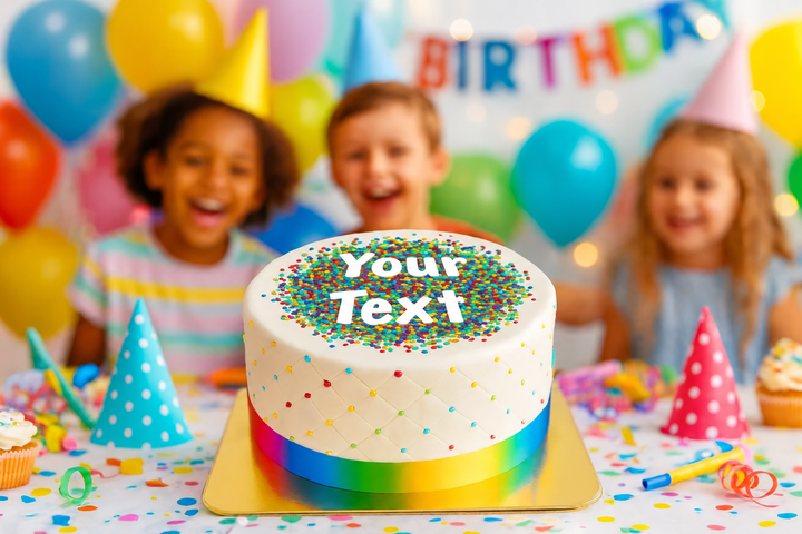 Deluxe Confetti Cake
