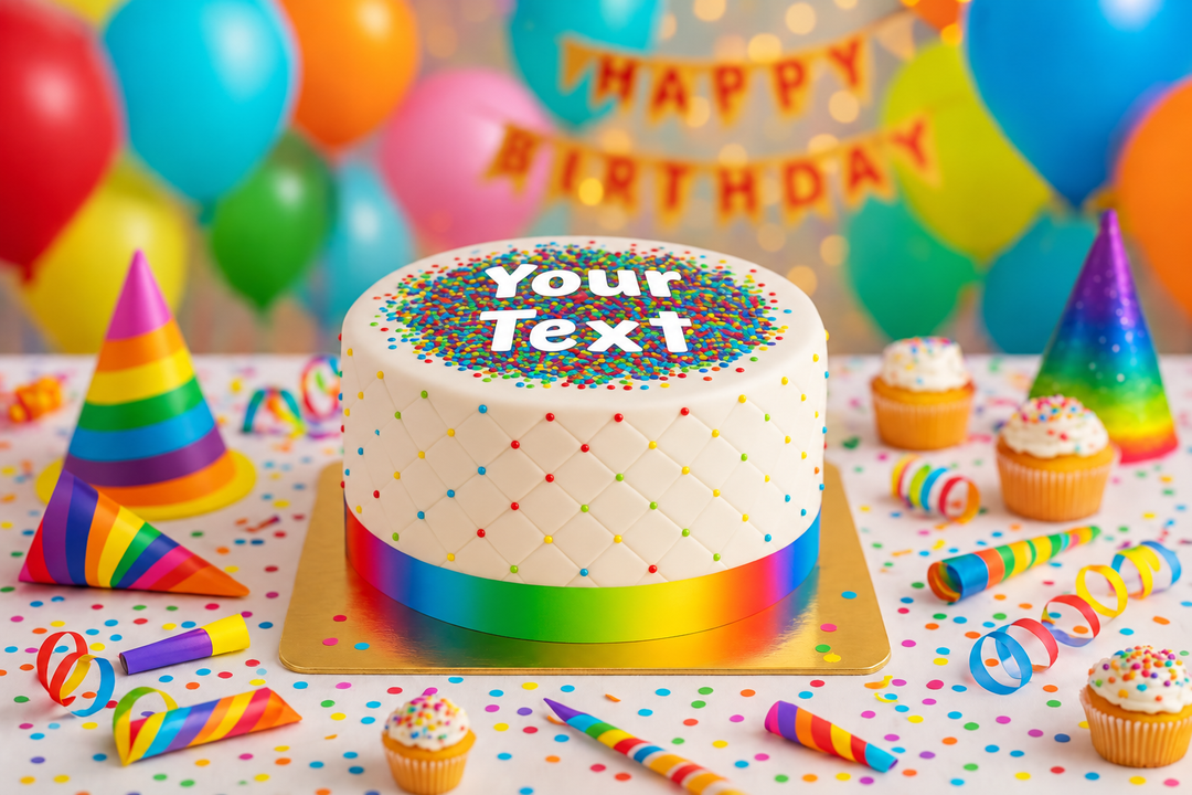 Deluxe Confetti Cake