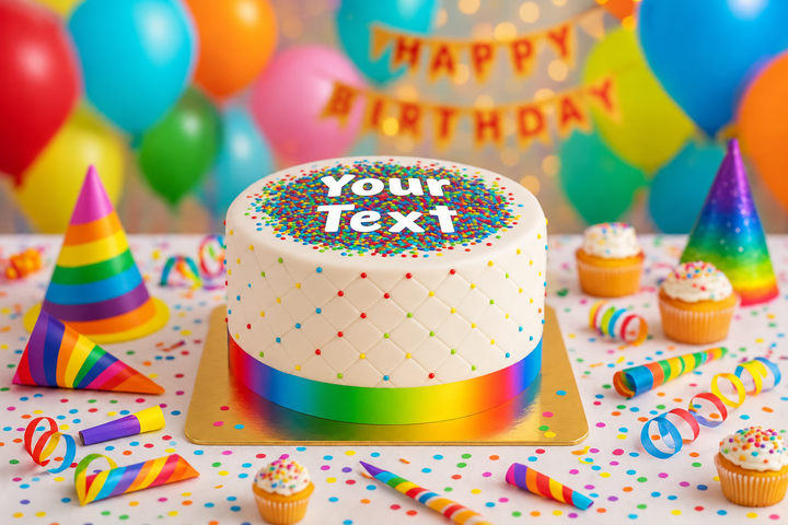 Deluxe Confetti Cake