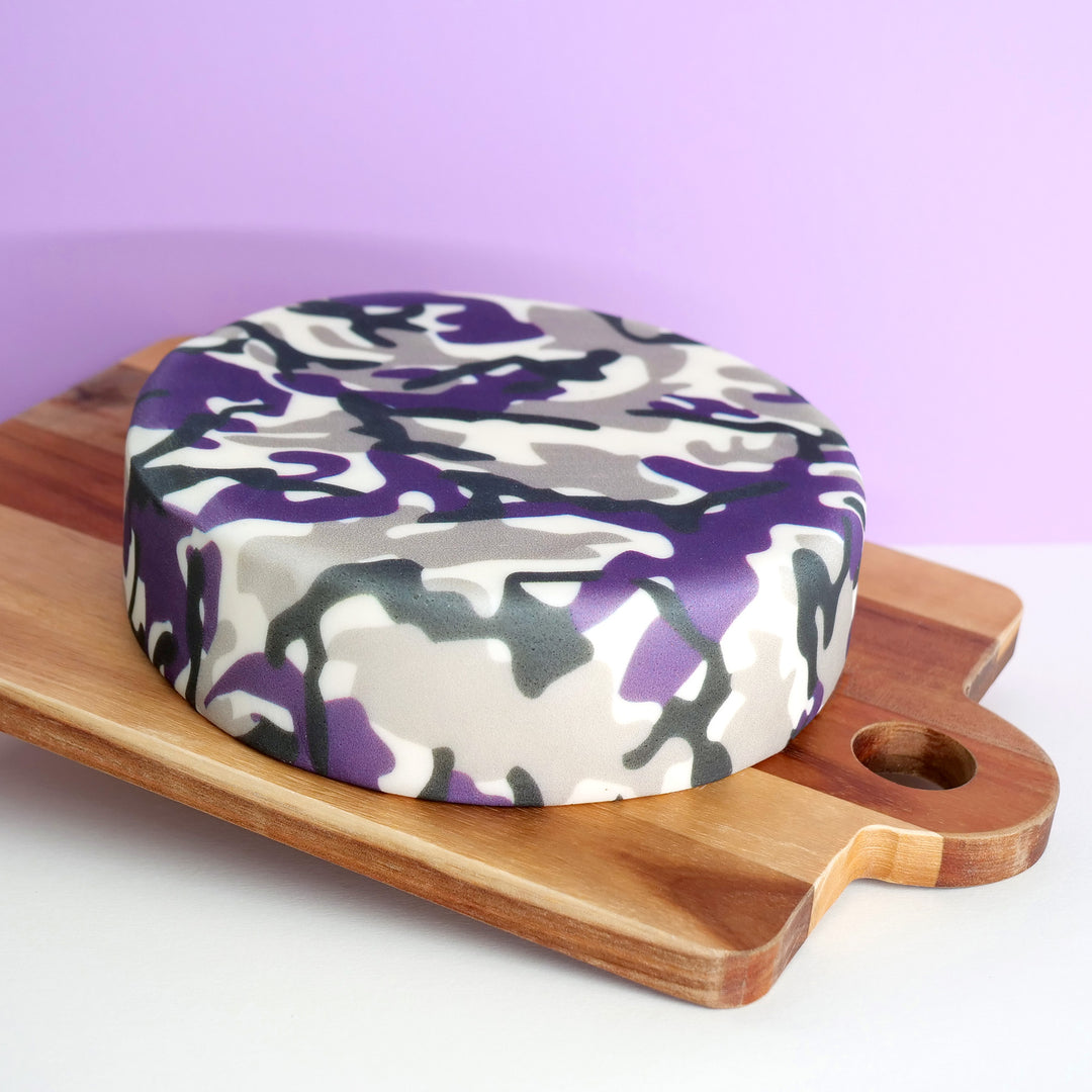 Purple Camouflage Cake