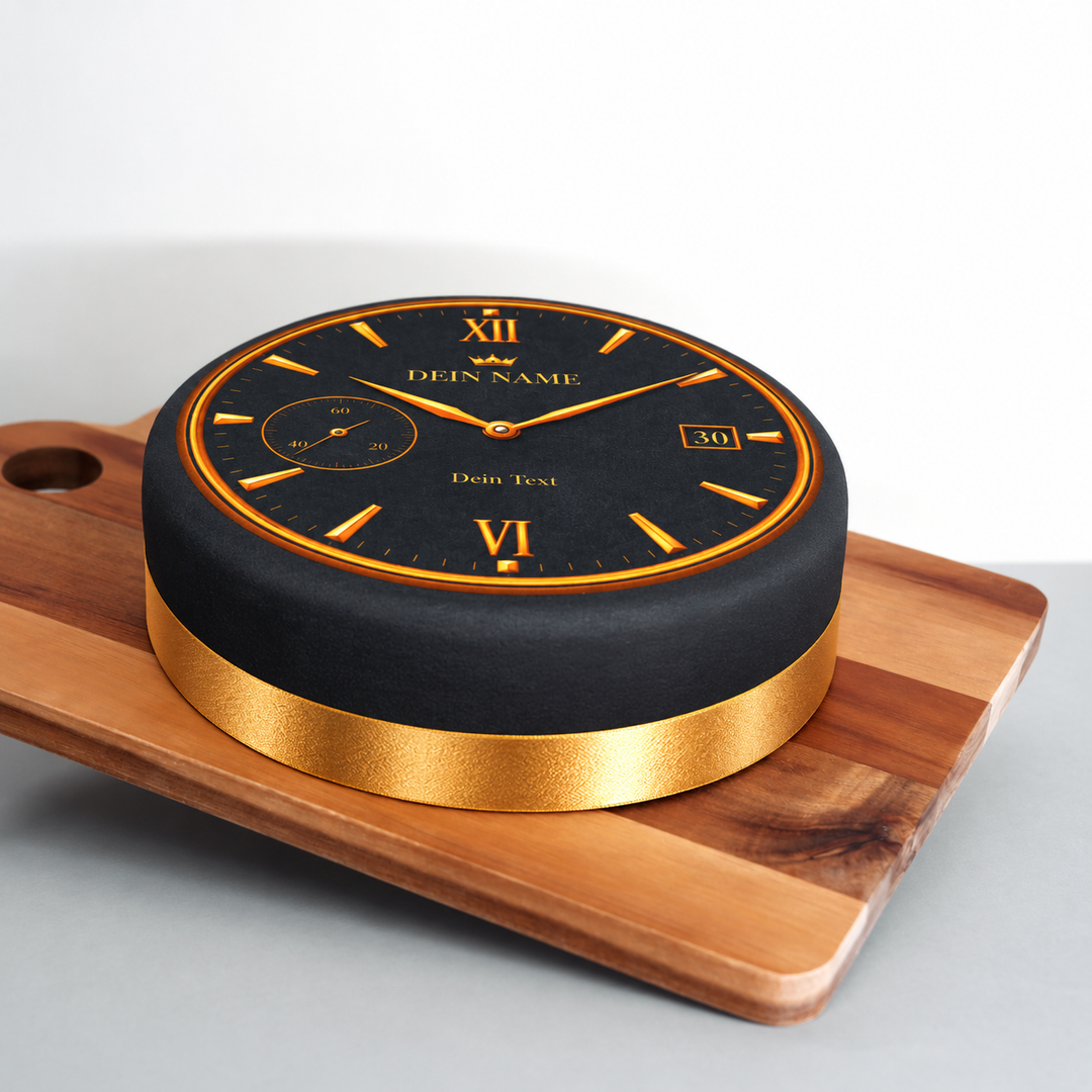 Luxury Watch Cake, black
