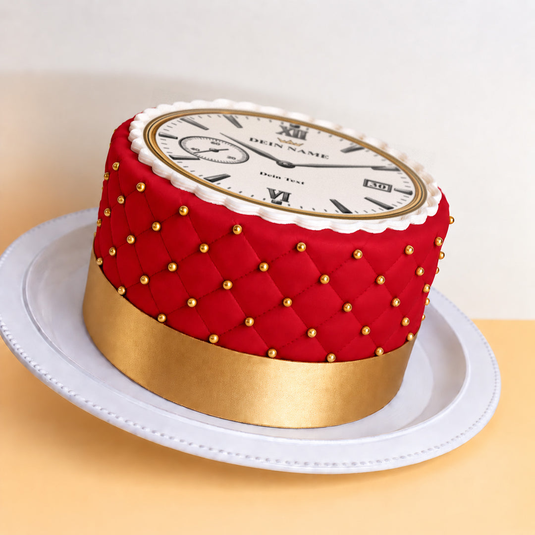 Luxury Watch Cake Deluxe, red