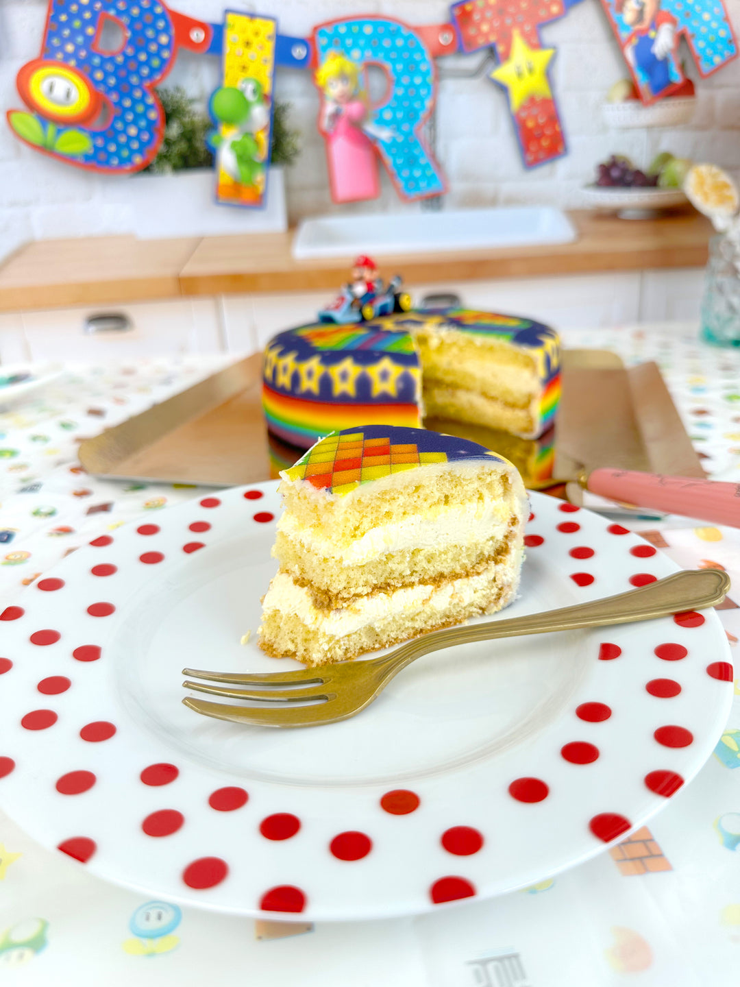 Mario Kart® on Star Track Cake