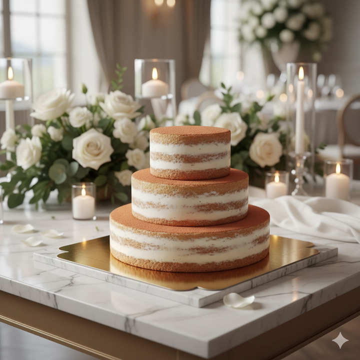 Naked Cake Vanilla/Raspberry - various sizes