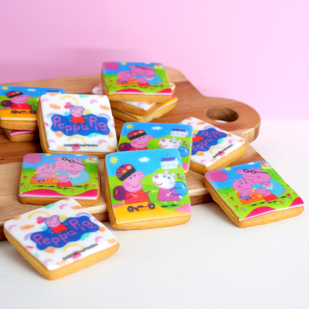 Peppa Pig Square Cookies (12 pieces)