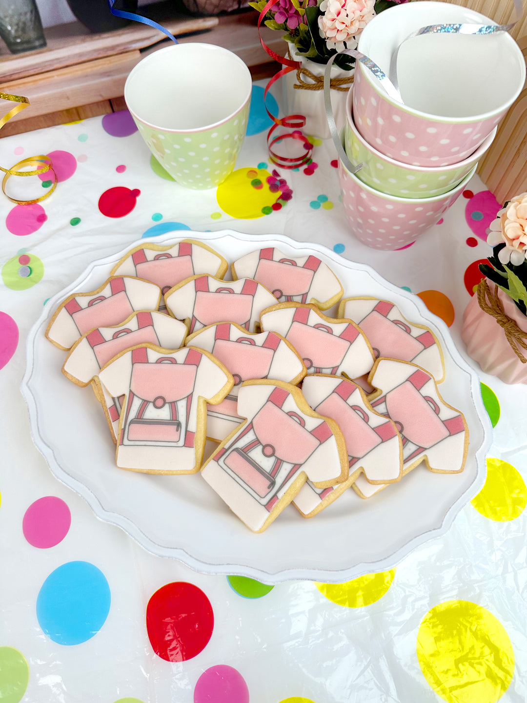 Pink Schoolbag Biscuits (12 pieces)