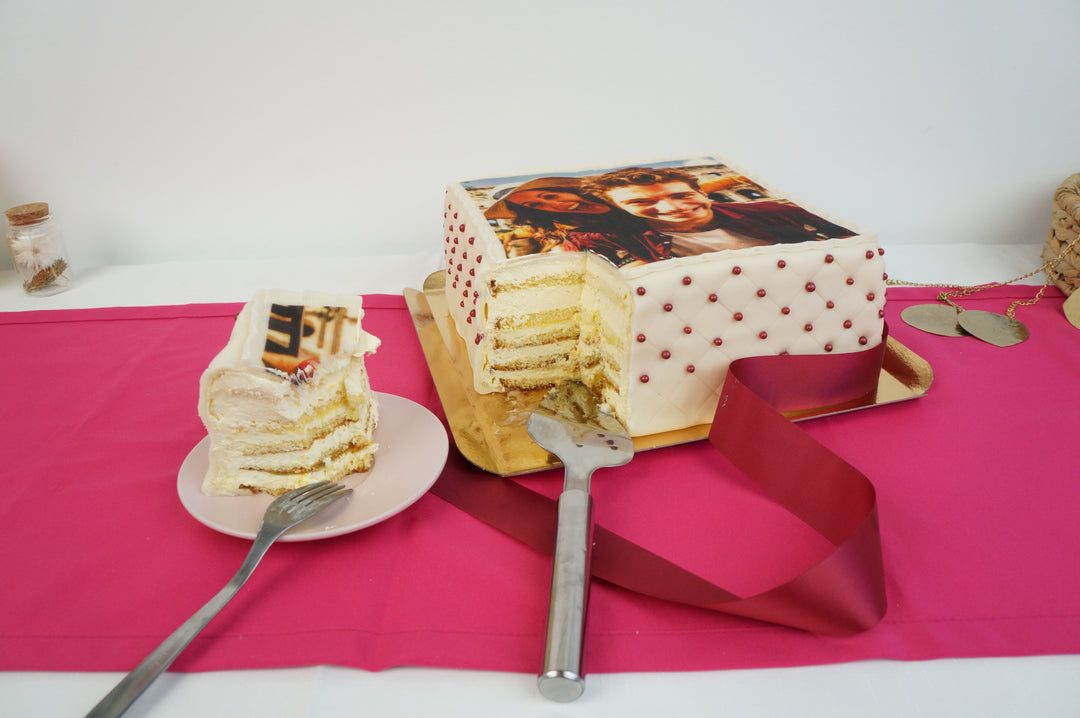 Deluxe Square Photo Cake
