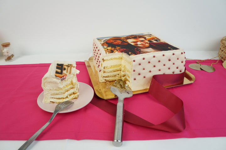 Deluxe Square Photo Cake