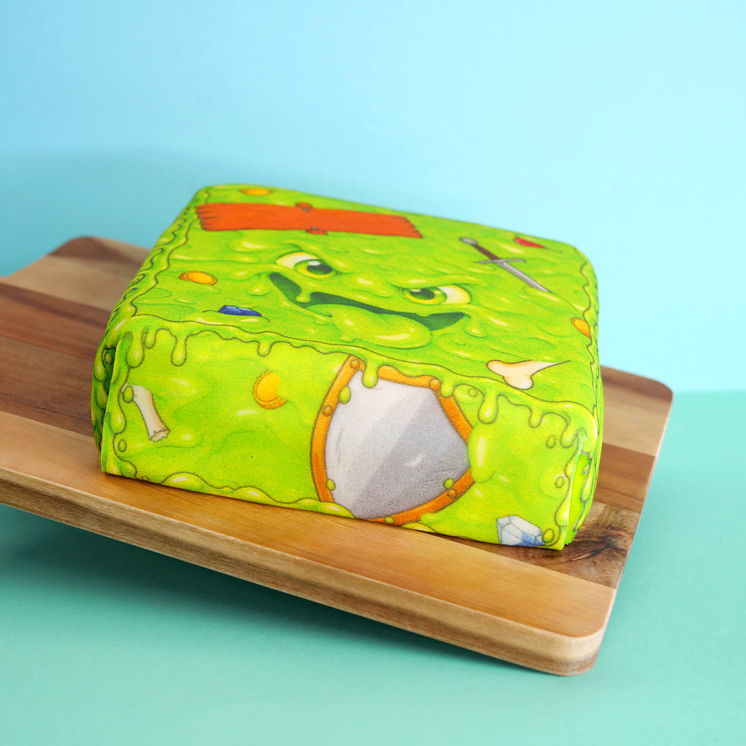 Square slime cube monster cake