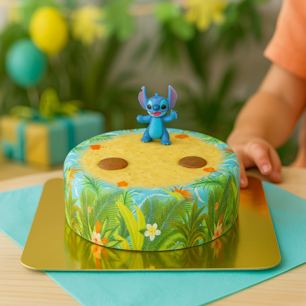 Stitch® on Tropical Beach Cake