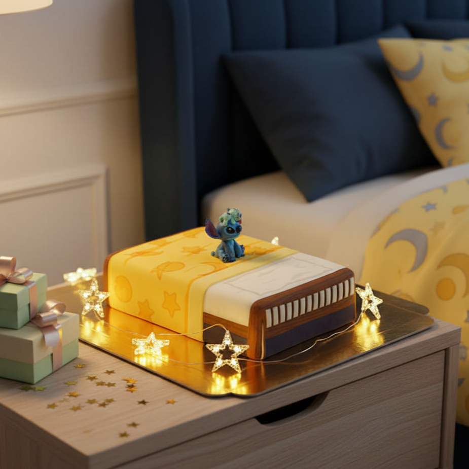 Stitch® with Schrulle on Bed Cake