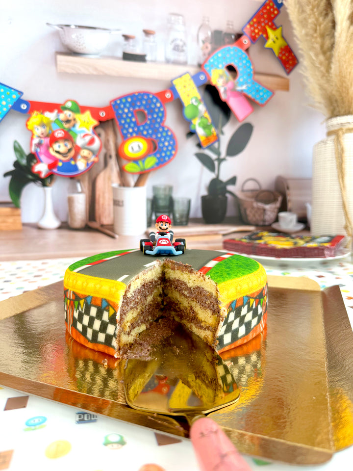 Mario Kart® on Grassland Race Track Cake