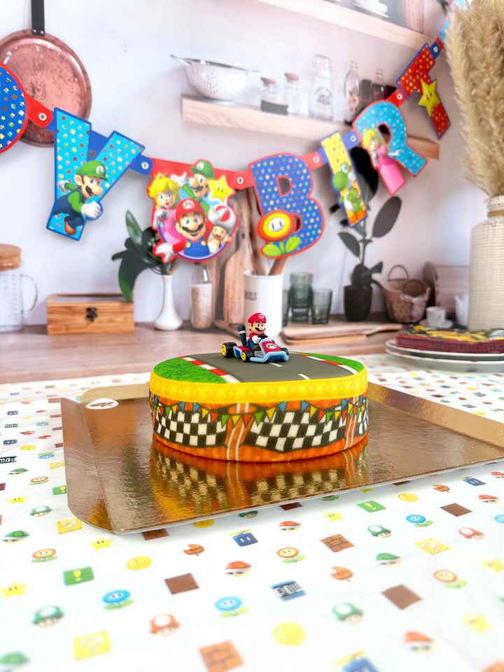 Mario Kart® on Grassland Race Track Cake