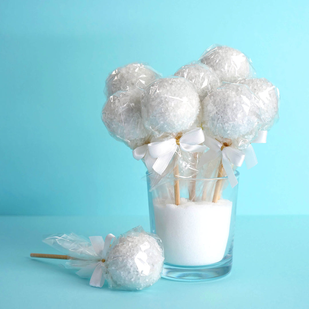 White Crystal Cake Pops (12 pieces)