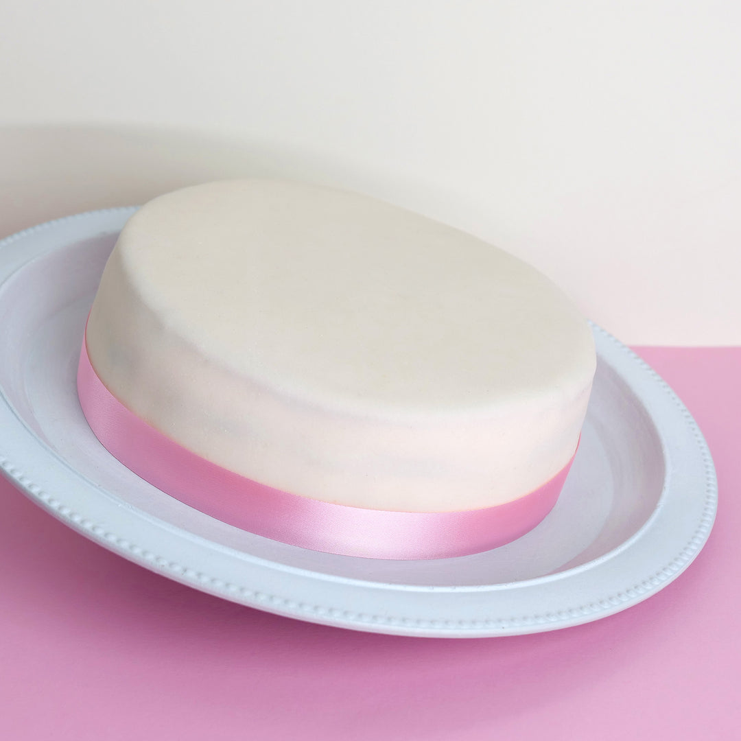 White Cake with Cake Ribbon
