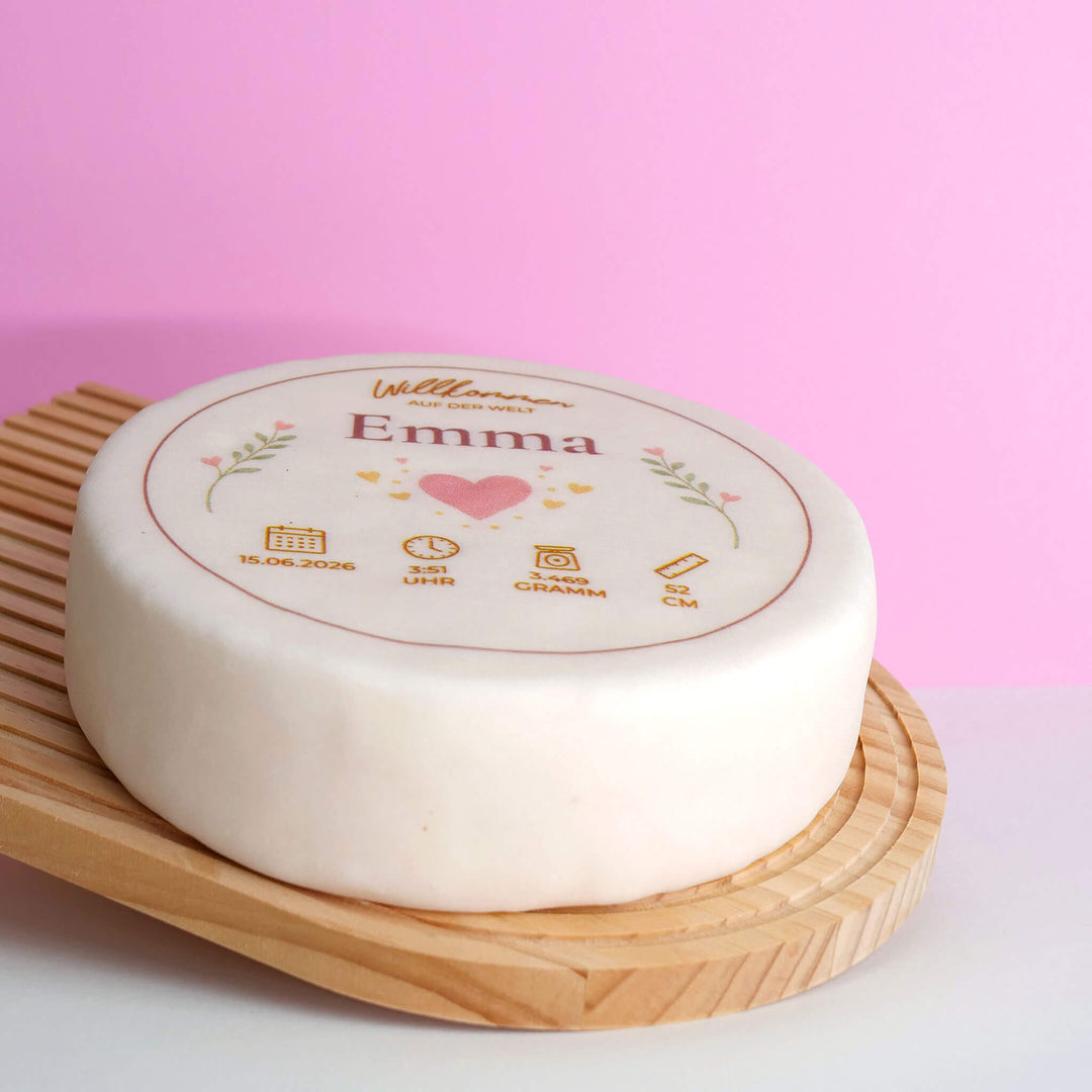 Willkommen Baby-Torte Rosa