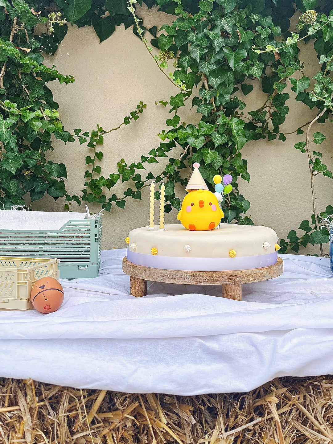 White Cake with Cake Ribbon