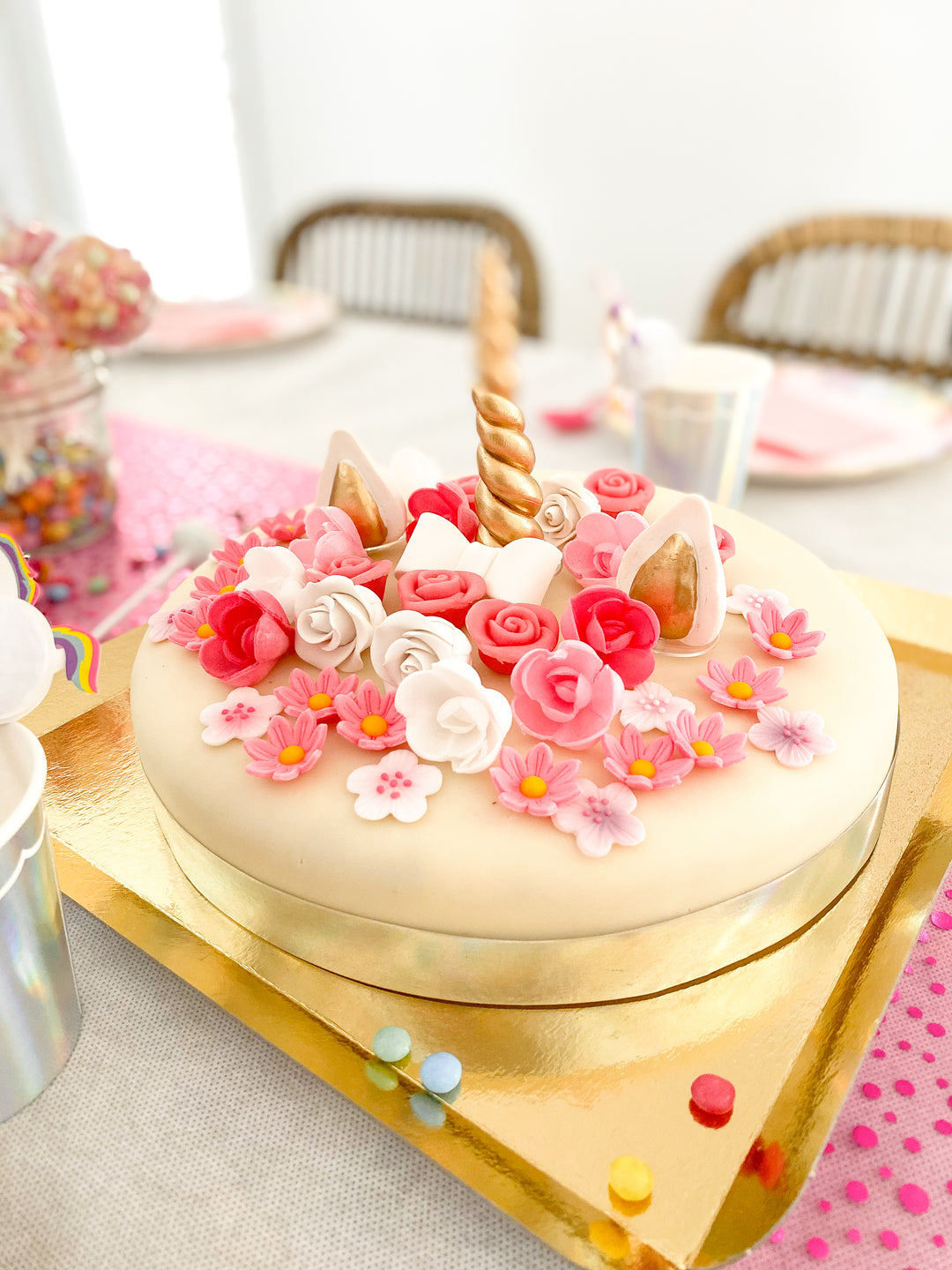 White Cake with Cake Ribbon