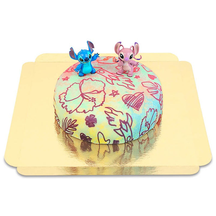 Angel & Stitch® on cake