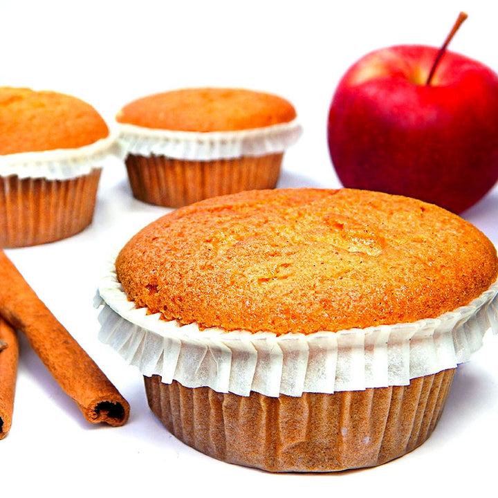 Apple and cinnamon muffins, 9 pieces