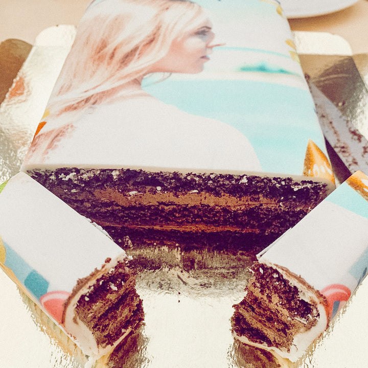 Photo cake without frame