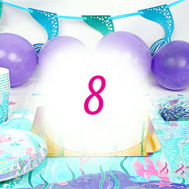Mermaid Party Set for 8 people – without cake