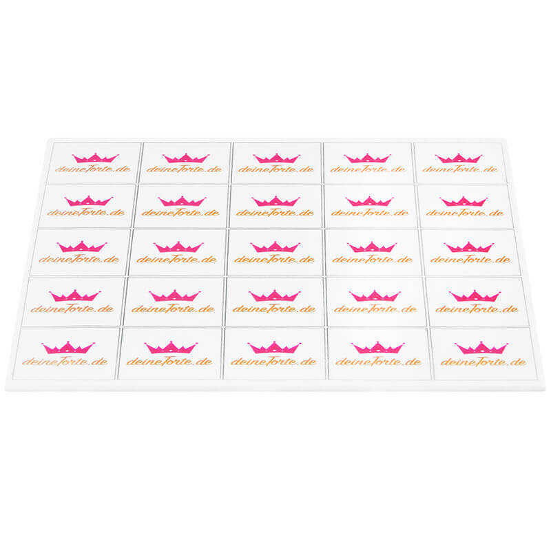 Cake topper – 3x3cm (minimum order 100 pieces)