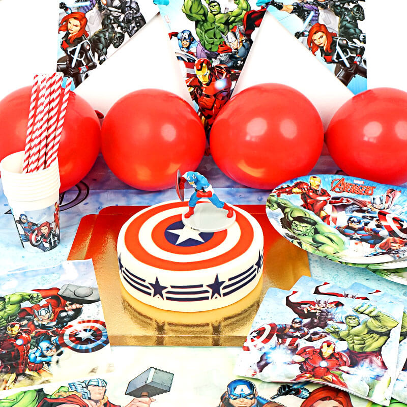 Avengers® Party Set incl. Cake
