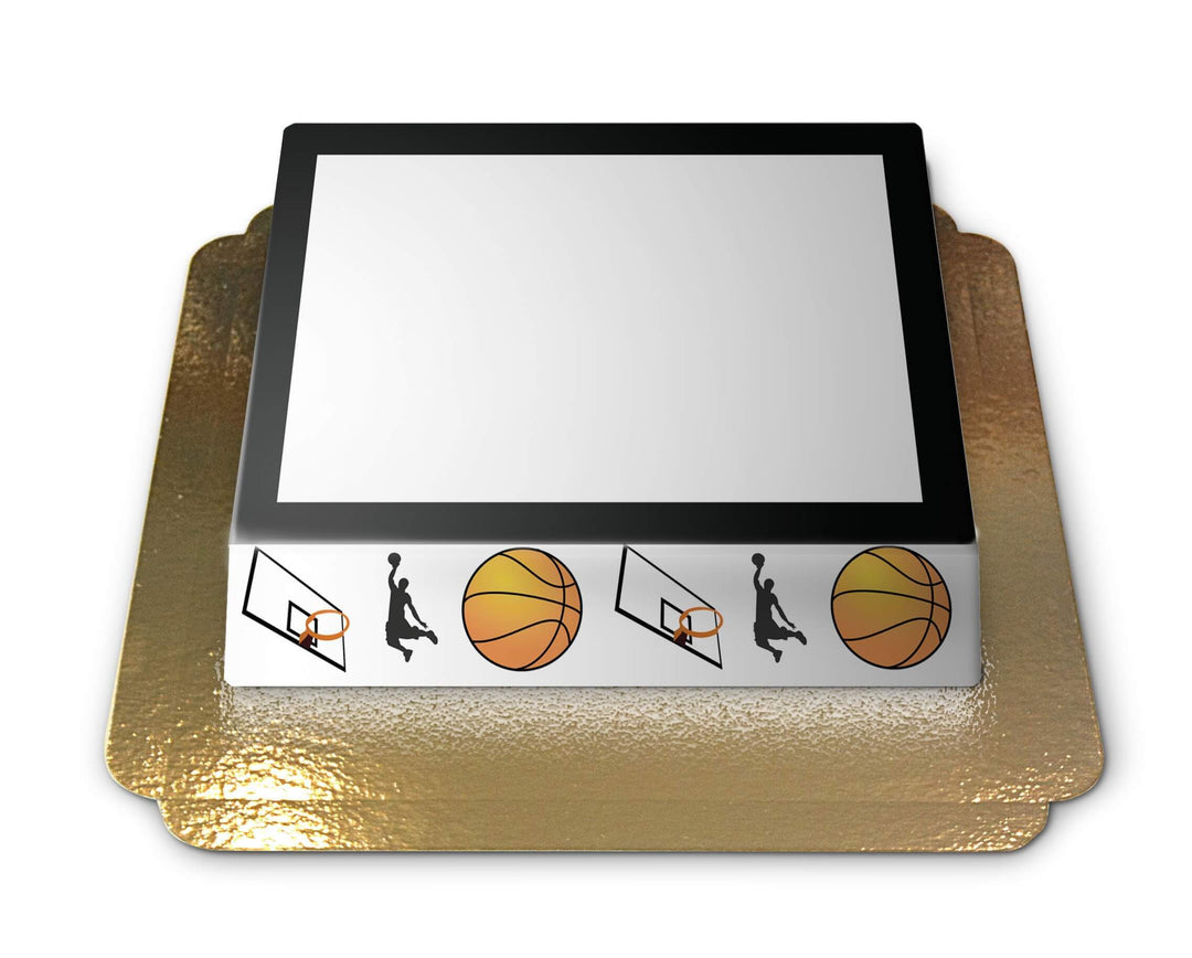 Photo cake in a basketball design