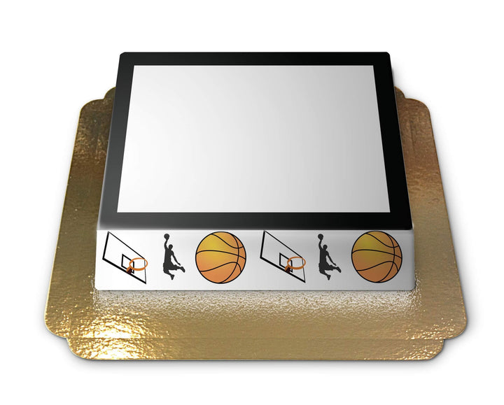 Photo cake in a basketball design