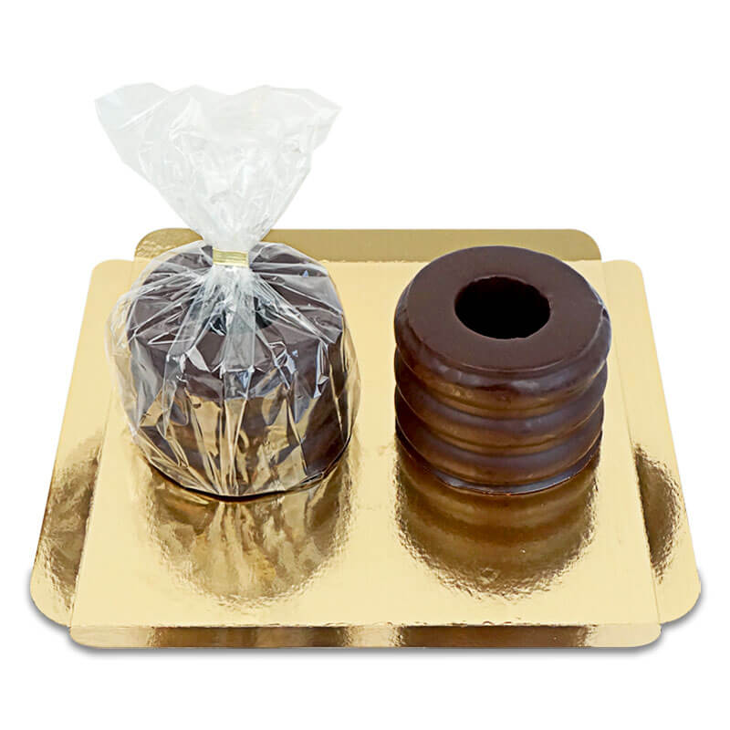 Dark Chocolate Baumkuchen (1 piece)