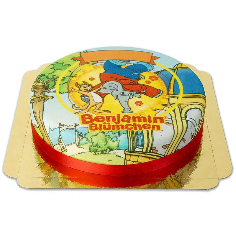 Benjamin the Elephant cake with Kangaroo