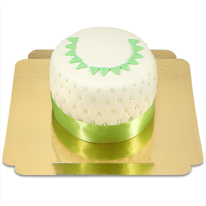 Happy Birthday Deluxe Cake – GREEN – Double Height
