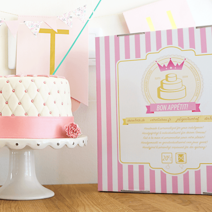 Happy Birthday Deluxe Cake – PINK – Double Height