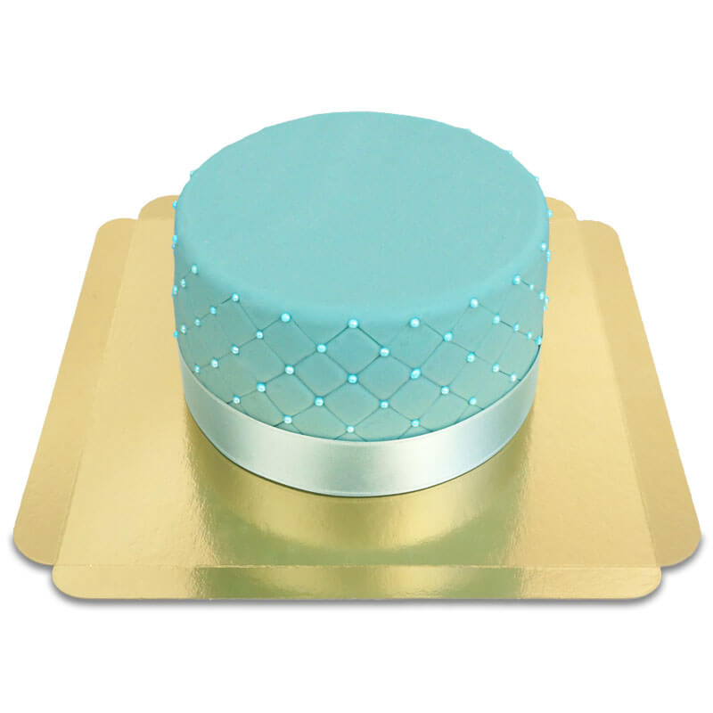 Blue Deluxe Cake – double height
