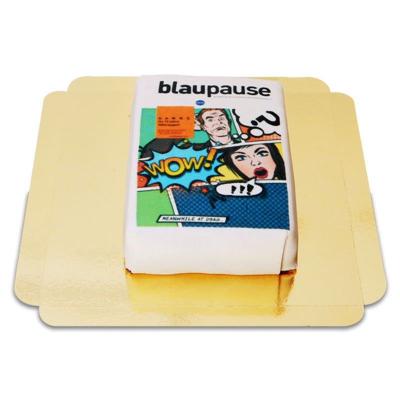 Rectangular logo cake