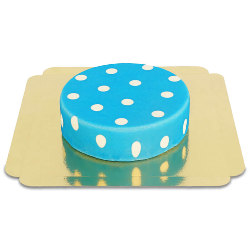 Blue with white dots