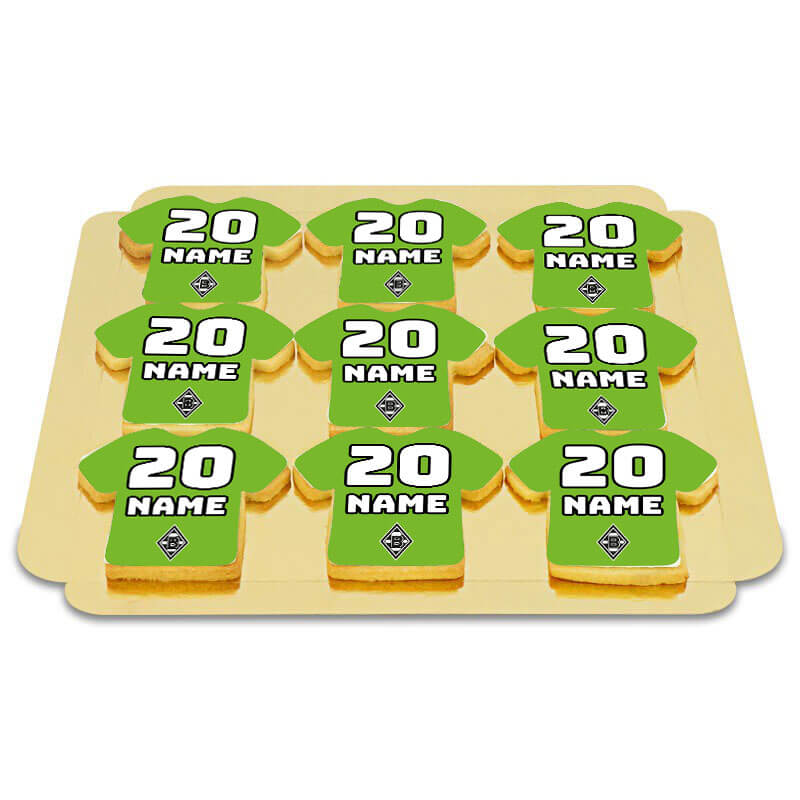 Borussia Mönchengladbach Jersey biscuits, green (12 pieces)