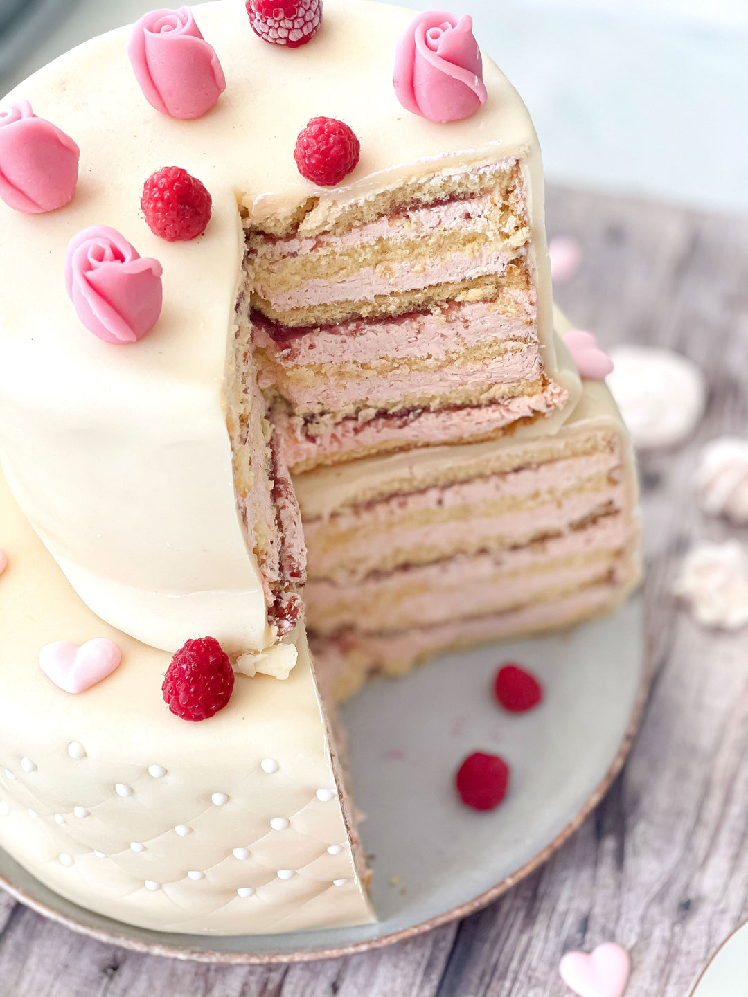 Happy Birthday Deluxe two-tier cake – various colours