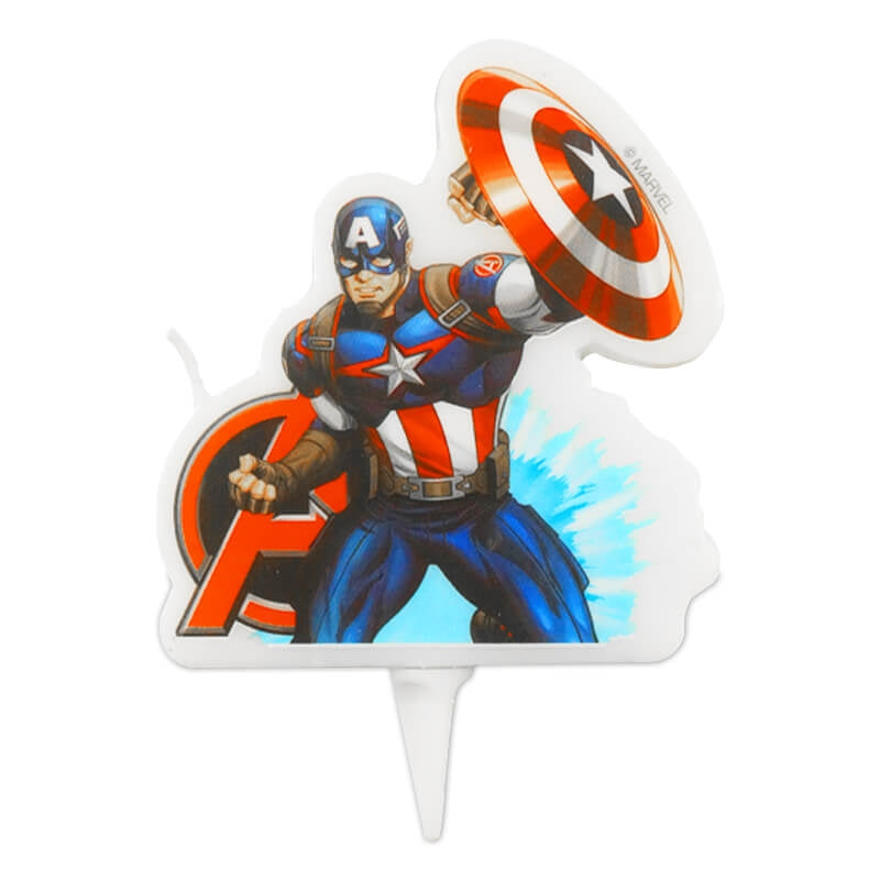 Captain America® cake candle