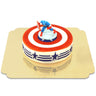 Captain America® on a Stars and Stripes cake