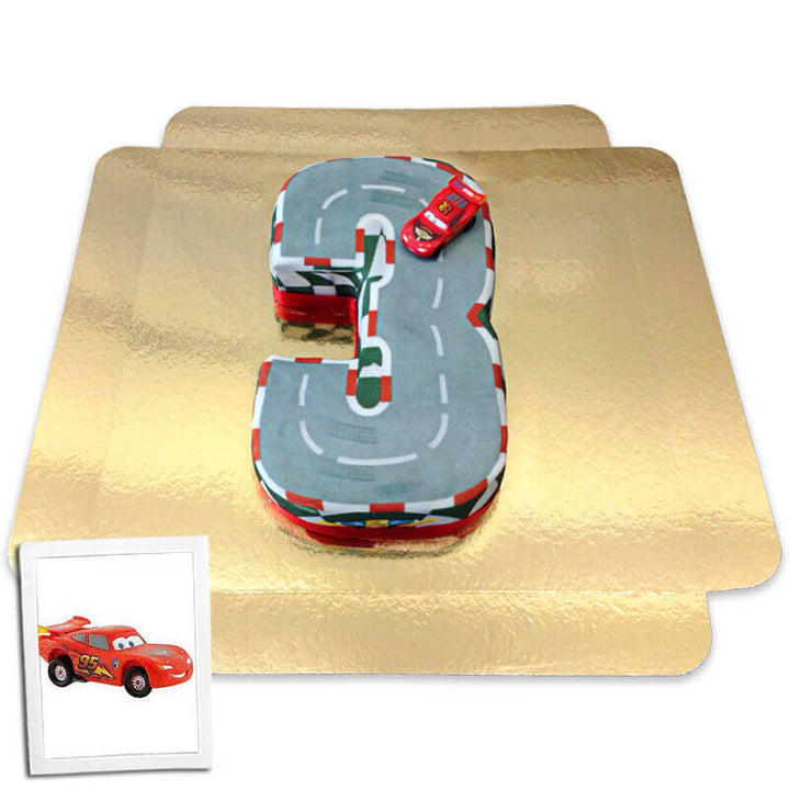 Cars® Number 3 Cake