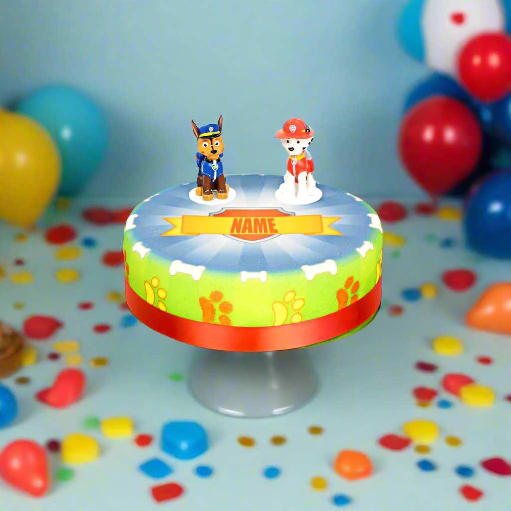 Chase and Marshall from PAW Patrol® on a Dog Heroes cake