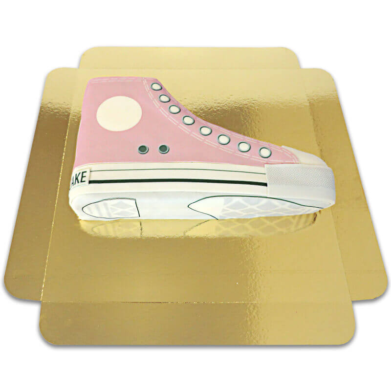 Pink sneaker cake