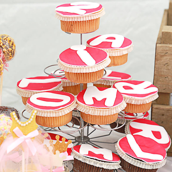 Letter Cupcakes, 9 pieces