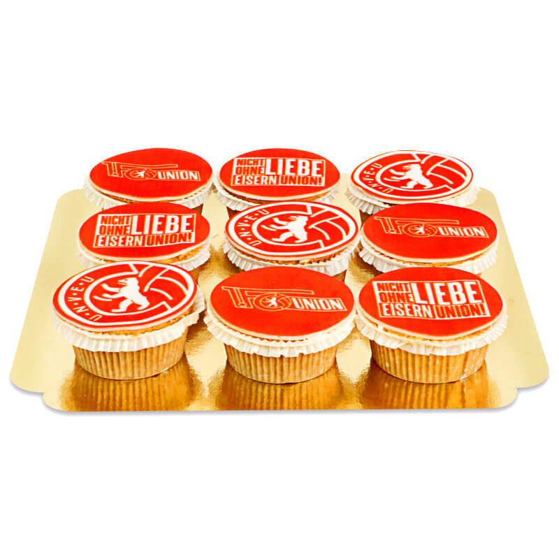 1. FC Union Berlin - Cupcakes with Logo (9 pieces)