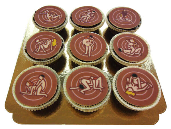 Kamasutra Cupcakes, 9 pieces